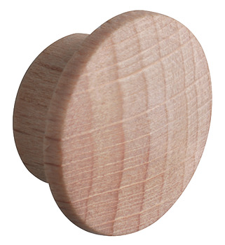 Tapa embellecedora, madera maciza natural, para taladro ciego Ø 10 mm