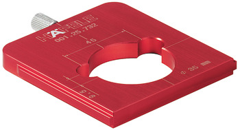 Dispositivo para taladrar, Häfele Red Jig, para herrajes de unión y fila de taladros