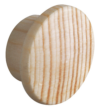 Tapa embellecedora, madera maciza natural, para taladro ciego Ø 10 mm