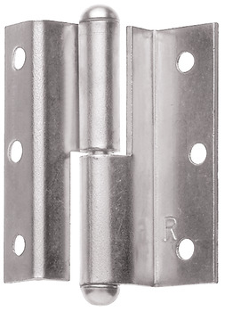 Bisagra para atornillar, de acero, acodado D, 7,5 mm