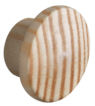 Tapa embellecedora, madera maciza natural, para taladro ciego Ø 8 mm