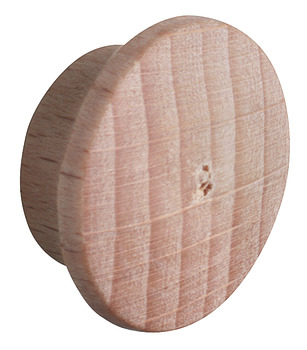 Tapa embellecedora, madera maciza natural, para taladro ciego Ø 12 mm
