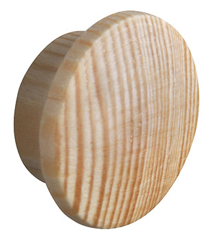 Tapa embellecedora, madera maciza natural, para taladro ciego Ø 12 mm