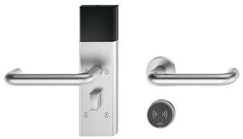 Set de terminal de puerta, Häfele Dialock DT 710 con interface Bluetooth abierta SPK, para puertas de interior/puerta de habitación de huéspedes, con pomo giratorio