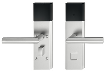 Set de terminal de puerta, Häfele Dialock DT 700 con interface Bluetooth HB, para puertas de interior/puerta de habitación para huéspedes, con pomo giratorio