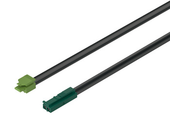 Cable de alimentación, Para Häfele Loox5 24 V modular con conectores insertables de 2 polos (monocromo o multi-blanco tecnología de 2 hilos)