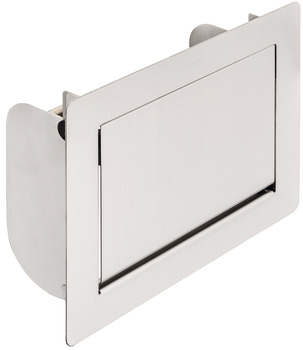 Tapa desmontable, rectangular, con puerta con amortiguación