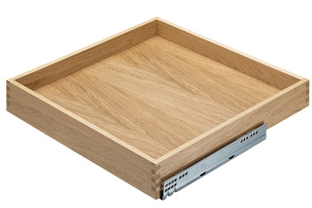 Cajón de madera maciza, Premium con guía