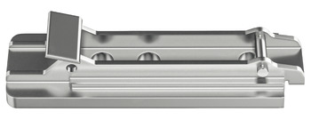 Placa de montaje, Häfele Duomatic SM, fundición de zinc, con tornillos para aglomerado